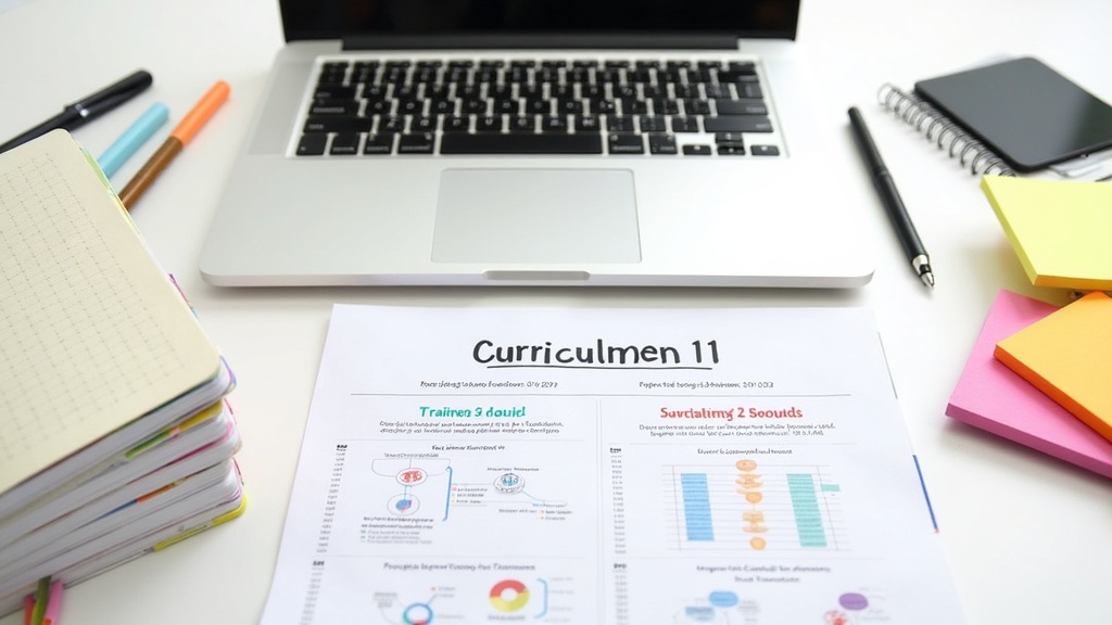 Training curriculum planning visual